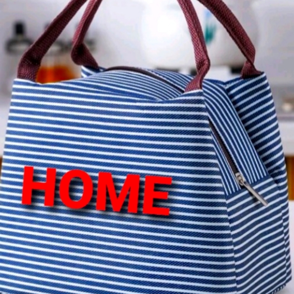 Striped pattern Lunch Bag